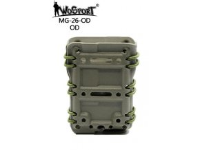 Plastová MOLLE sumka na 5.56 zásobníky M4/M16 - zelená