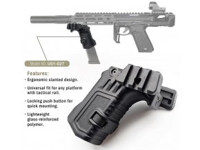 Taktická rukojeť s RIS pro náhradní zásobník AAP01 a G-model 17/18/19 - černá