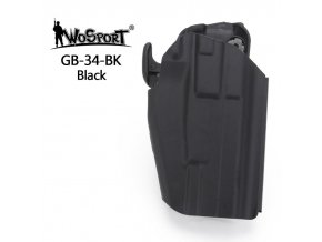 Univerzální opaskové pouzdro GB34 Sub-Compact (Glock 19, USP, CZ Duty) - Černé