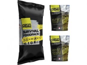 Survival foodpack I - Hovězí guláš plus Kuře po zahradnicku