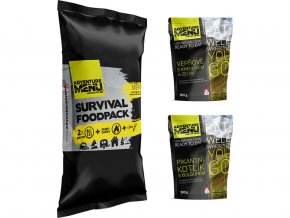 Survival foodpack II - Pikantní kotlík plus Vepřové s knedlíkem
