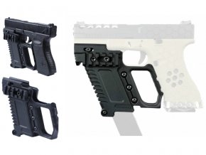 Taktický KIT GB-37 s RIS pro náhradní zásobník pro Glock 17/18/19 - černý