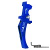 Hliníková CNC SPEED spoušť pro M4/M16 - TYPE D, modrá