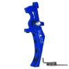 Hliníková CNC SPEED spoušť pro M4/M16 - TYPE D, modrá