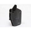 Opaskové plastové pouzdro - holster pro Glock se svítilnou, krátké, černé