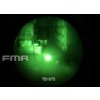 AN/PEQ15 LA5-C - bílá LED svítilna plus zelený laser s IR krytkami plus IR přísvit, černý