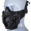 STRIKE SÍŤOVANÁ OCHRANNÁ MASKA S CHRÁNIČEM TVÁŘÍ, ČERNÁ FANGS