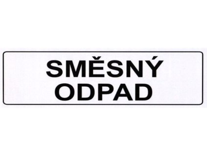 1184 samolepka trideneho odpadu smesny odpad
