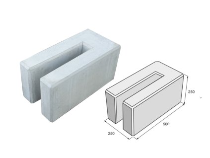 2960 betonovy stojan na jizdni kola maly block
