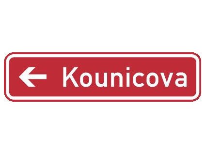 11858 znacka oznaceni nazvu ulice