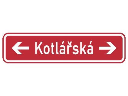 11867 znacka oznaceni nazvu ulice