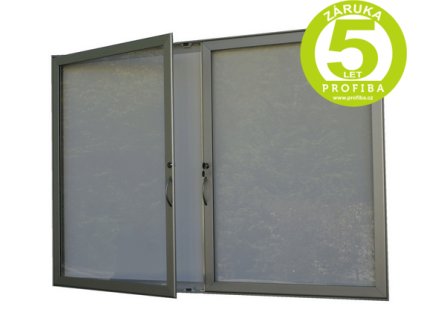 12503 hlinikova magneticka informacni vitrina hd40 dvoukridla