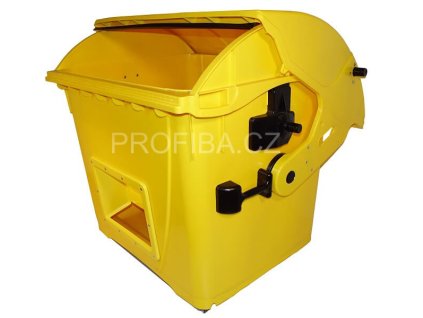 12641 plastovy kontejner 1100 litru s vysypem na zimni posyp vice barevnych provedeni