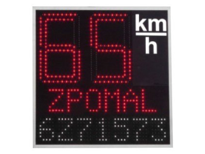 12938 radar s ukazatelem rychlosti a rz