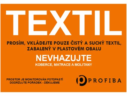 samolepka textil oranžova, š400 mm
