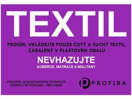 samolepka textil fialova, š400 mm