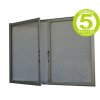 12536 hlinikova vitrina 30xa4 1000x2300 mm hloubka 60 mm dve kridla