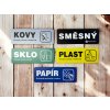 oznaceni cedulky na odpadkove kose