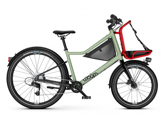 Bicykel WOOM NOW 6 zelený/červený 26´´