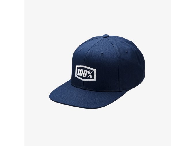 100% ICON Snapback Cap Navy