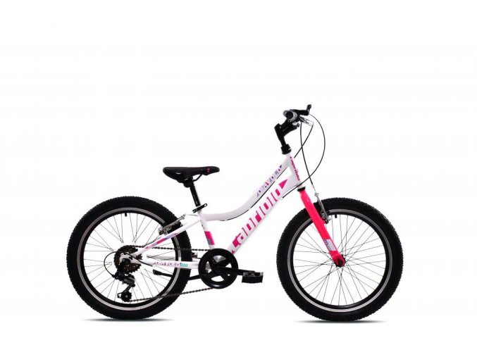 CAPRIOLO DETSKÝ BICYKEL - DIAVOLO 200 20"X11" BIELO-RUŽOVE
