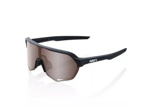 100% S2 Soft Tact Black HIPER Crimson Silver Mirror Lens