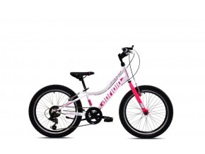 CAPRIOLO DETSKÝ BICYKEL - DIAVOLO 200 20"X11" BIELO-RUŽOVE