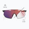 100% HYPERCRAFT SQ Gloss Light Grey - Rose Gold Mirror Photochromic Lens