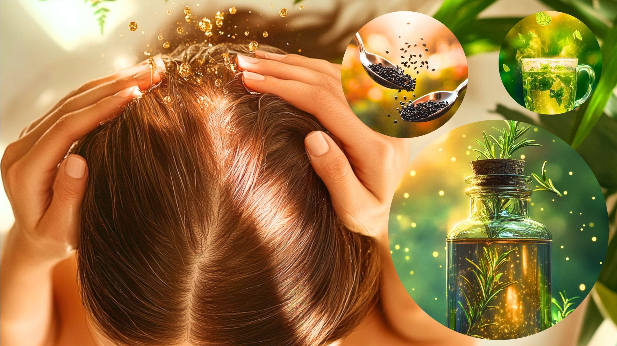 Exkluzivní příručka pro krásné a husté vlasy: 8 Dermatologicky potvrzených bylinných receptů pro růst vlasů, proti šedinám a vypadávání