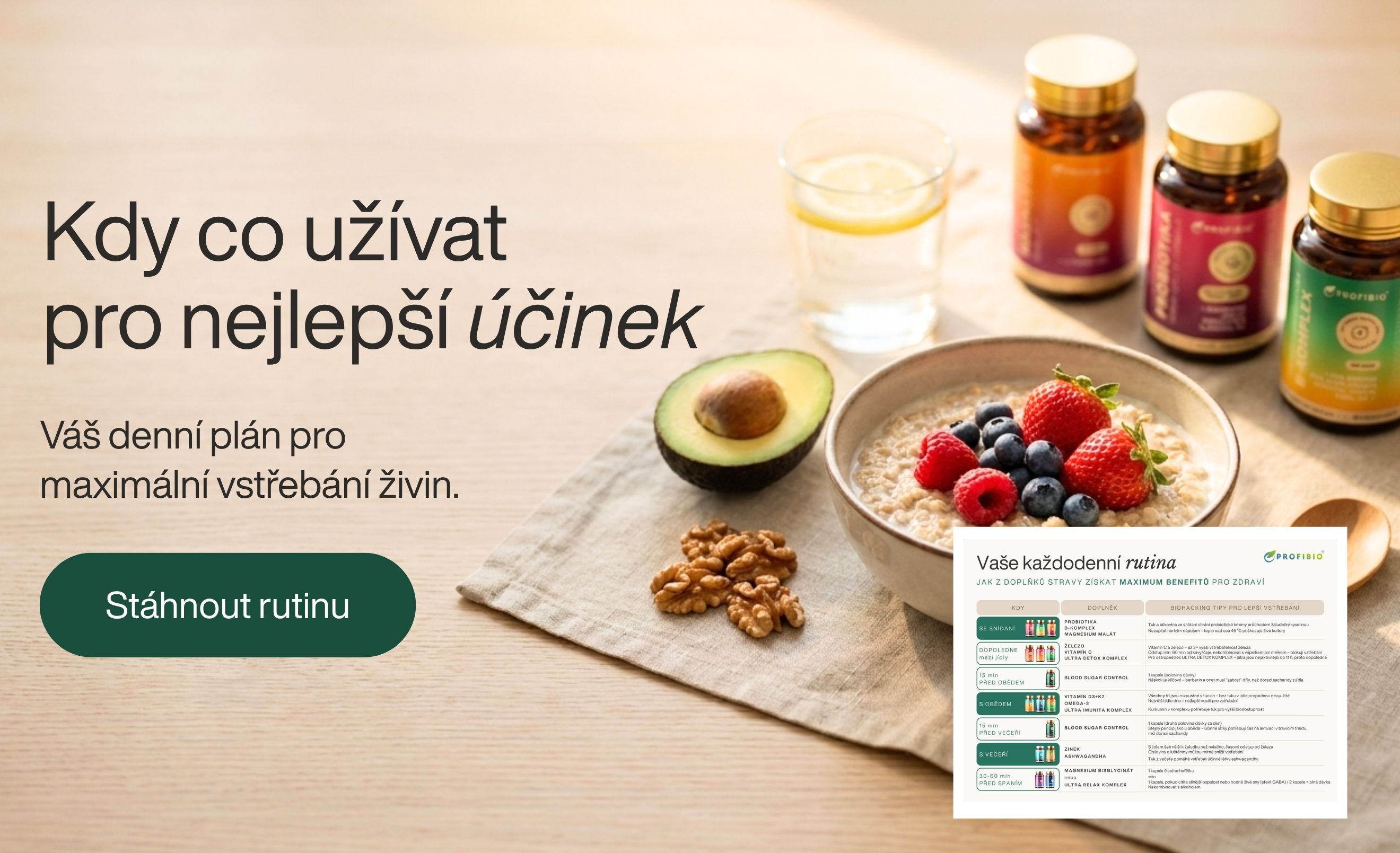 rutina rozvrh