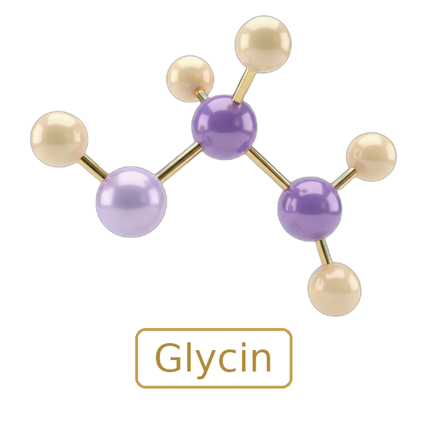 Molekula glycínu