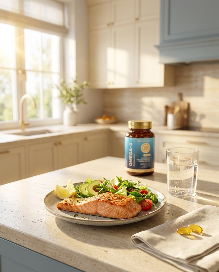 Omega-3 so zdravým jedlom