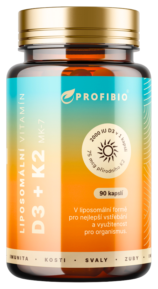 PREMIUM Lipozomálny Vitamín D3 + K2 MK-7 PROFIBIO