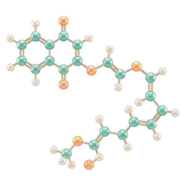 Molekula vitamínu K2 MK-7