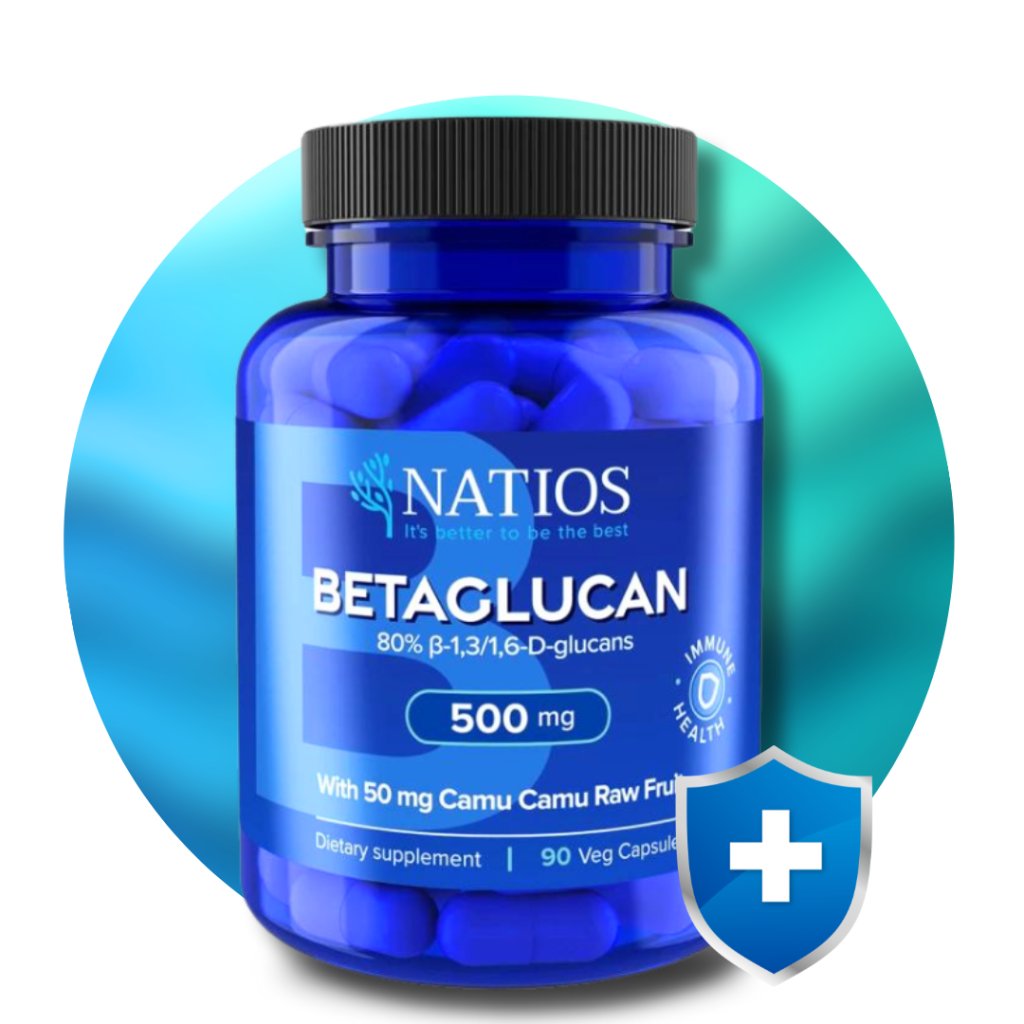 Betaglucan, Betaglukany s Camu Camu, 500 mg, 90 veganských kapslí