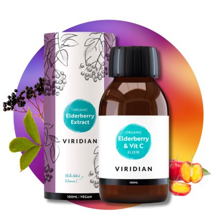 Elderberry Extract + Vitamin C Organic (Bezinkový exktrakt + Acerola BIO), 100 ml 1