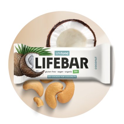 Tyčinka Lifebar kokosová 40 g BIO