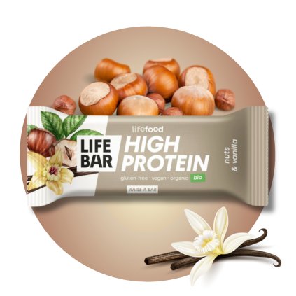 Tyčinka Lifebar proteinová s ořechy a vanilkou 40 g