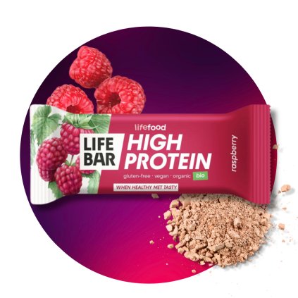 Tyčinka Lifebar proteinová s malinami 40 g BIO