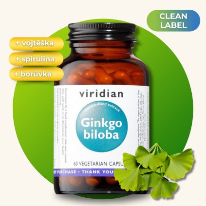 Ginkgo Biloba, 60 kapslí