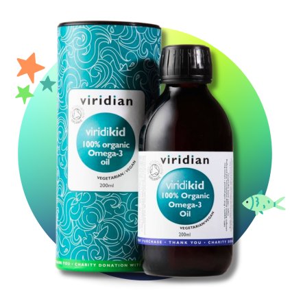 Viridikid Omega 3 Oil Organic (BIO Omega 3 olej pro děti), 200 ml