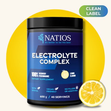 Electrolyte Complex, Elektrolyt komplex, Citrón, 600 g