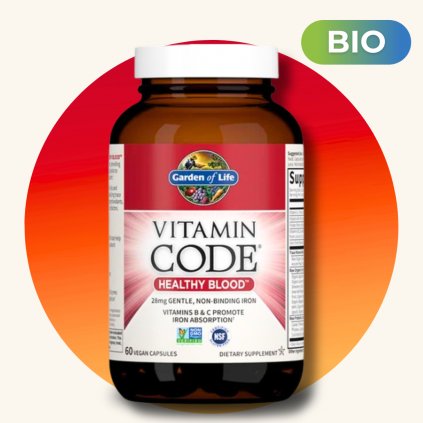 Vitamin Code RAW Healthy Blood (multivitamín zdravá krev), 60 kapslí