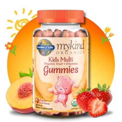 Mykind, Multivitamín pro děti, 120 gumových bonbónů