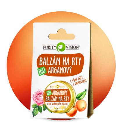 BIO Arganový balzám na rty, 12 ml
