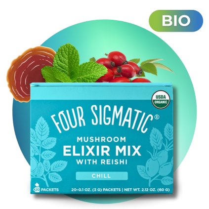 Reishi Mushroom Elixir Mix BIO (prášek), 20 sáčků