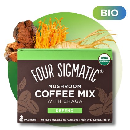 Chaga Mushroom Coffee Mix BIO (prášek), 10 sáčků