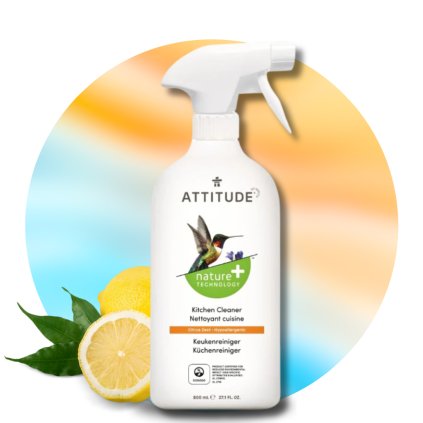 Přírodní čisticí prostředek na kuchyně Nature+ (univerzální), citronová kůra, 800 ml