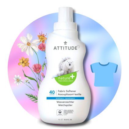 Přírodní aviváž, vůně luční kvítí, Nature+, 1000 ml:40 pracích dávek