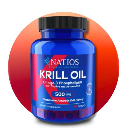 Krill Oil, Olej z antarktického krilu s astaxantinem, 500 mg, 60 kapslí